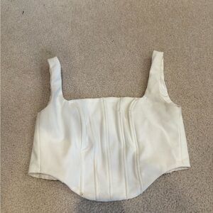 Edikted White Corset Top